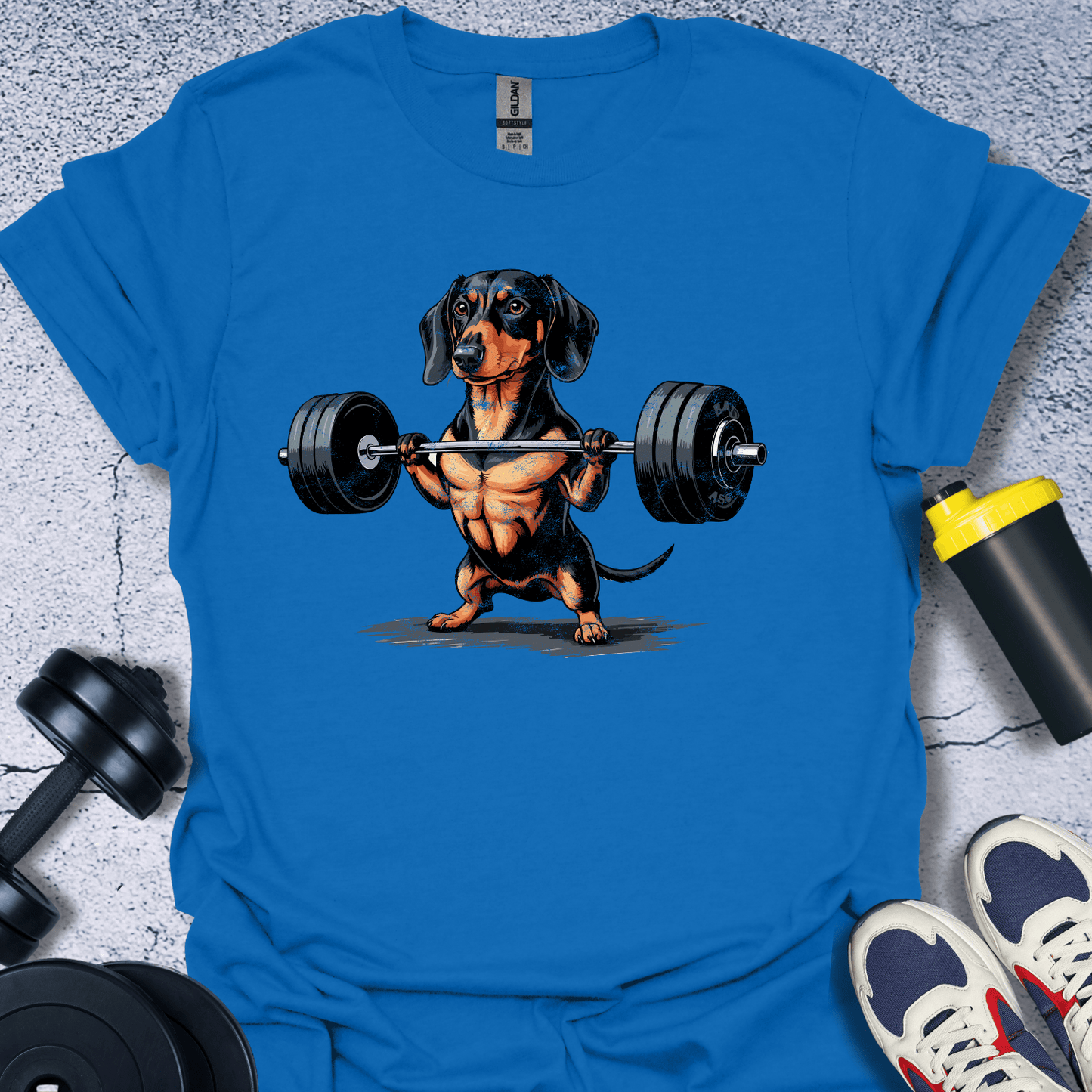 T-Shirt Royal / S Dachshund Lifting T-Shirt