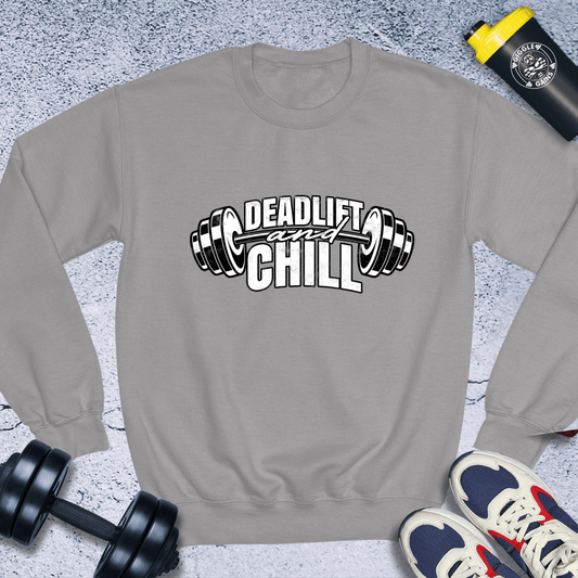 Sweatshirt Sport Grey / S Deadlift And Chill Crewneck