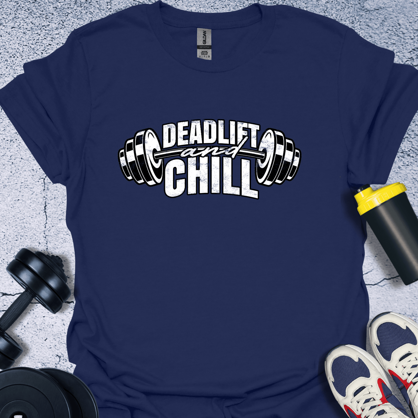 T-Shirt Navy / S Deadlift And Chill T-Shirt