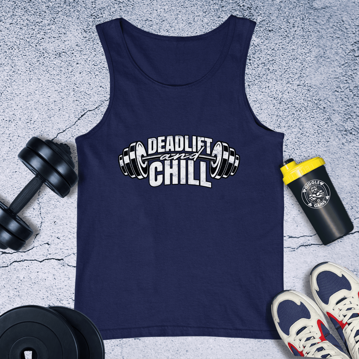 Tank Top Navy / XS Deadlift And Chill Tank Top