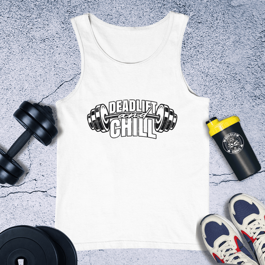 Tank Top White / XS Deadlift And Chill Tank Top