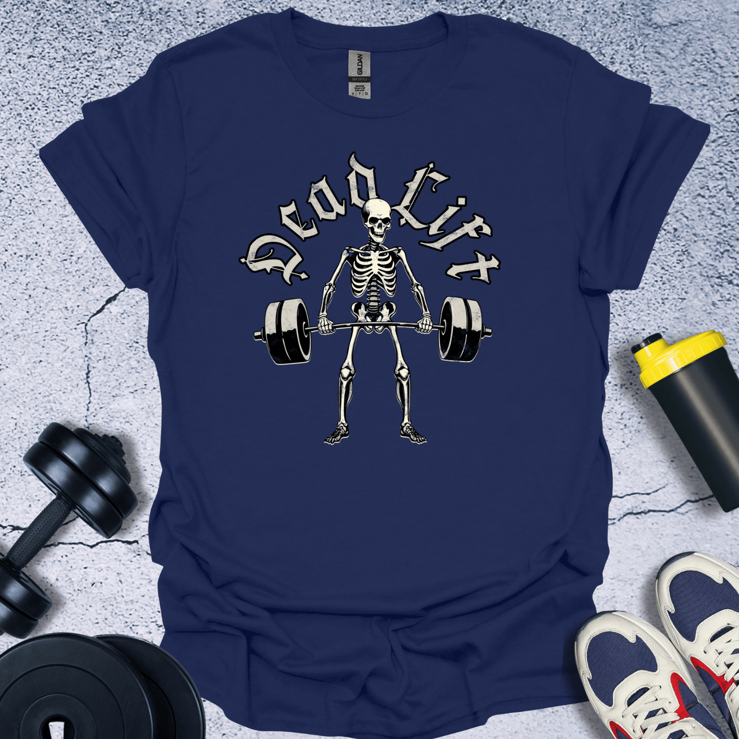 T-Shirt Navy / S Deadlift Skeleton T-Shirt