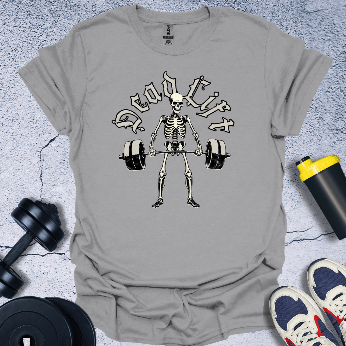 T-Shirt Sport Grey / S Deadlift Skeleton T-Shirt