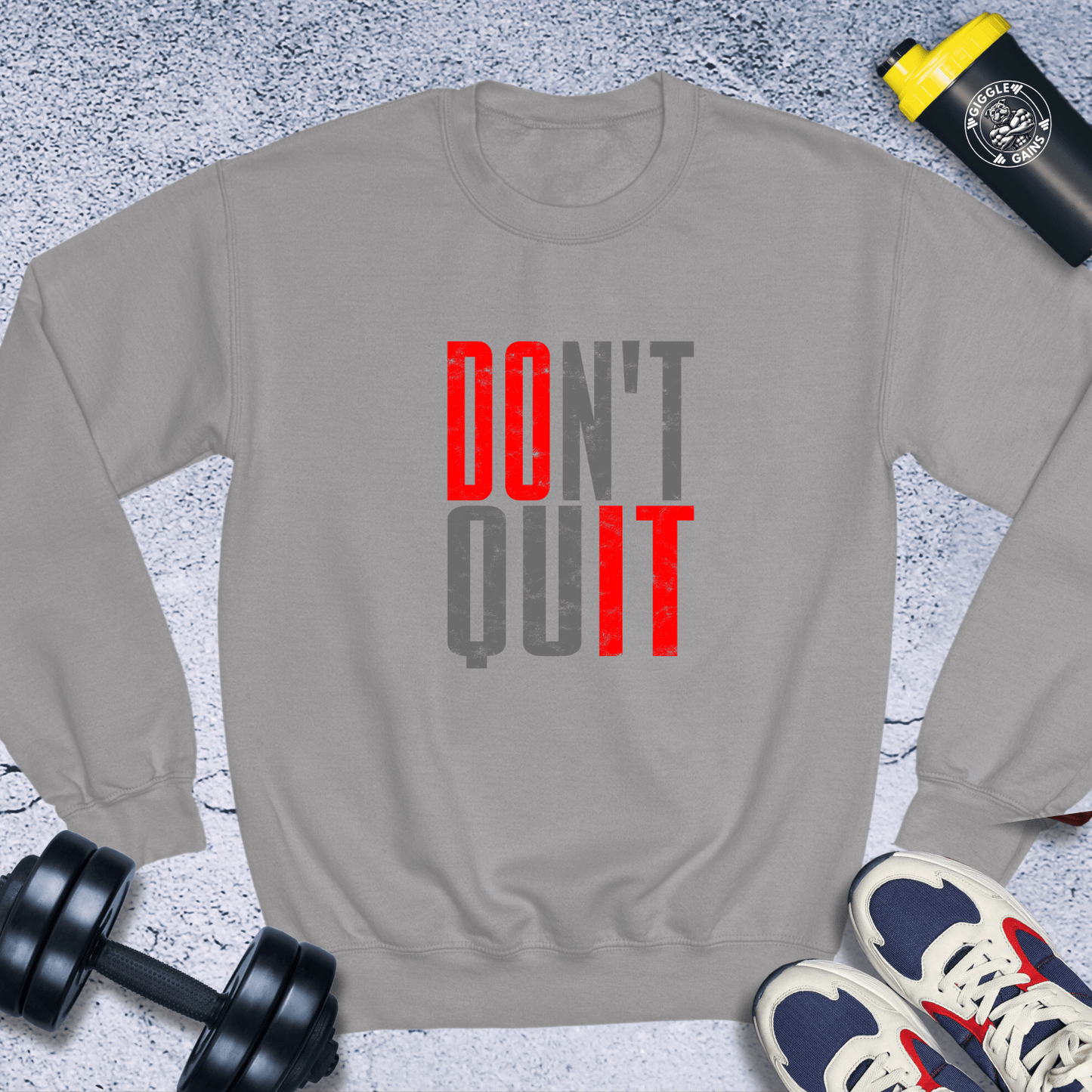 Sweatshirt Sport Grey / S Do It Don't Quit Crewneck