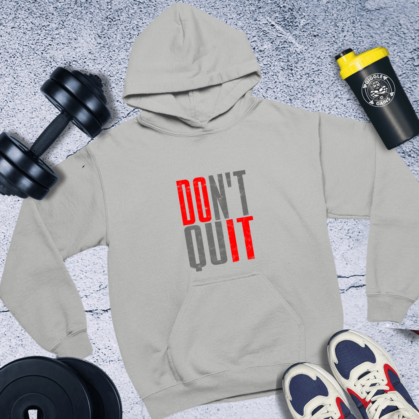 Hoodie Sport Grey / S Do It Don't Quit Hoodie