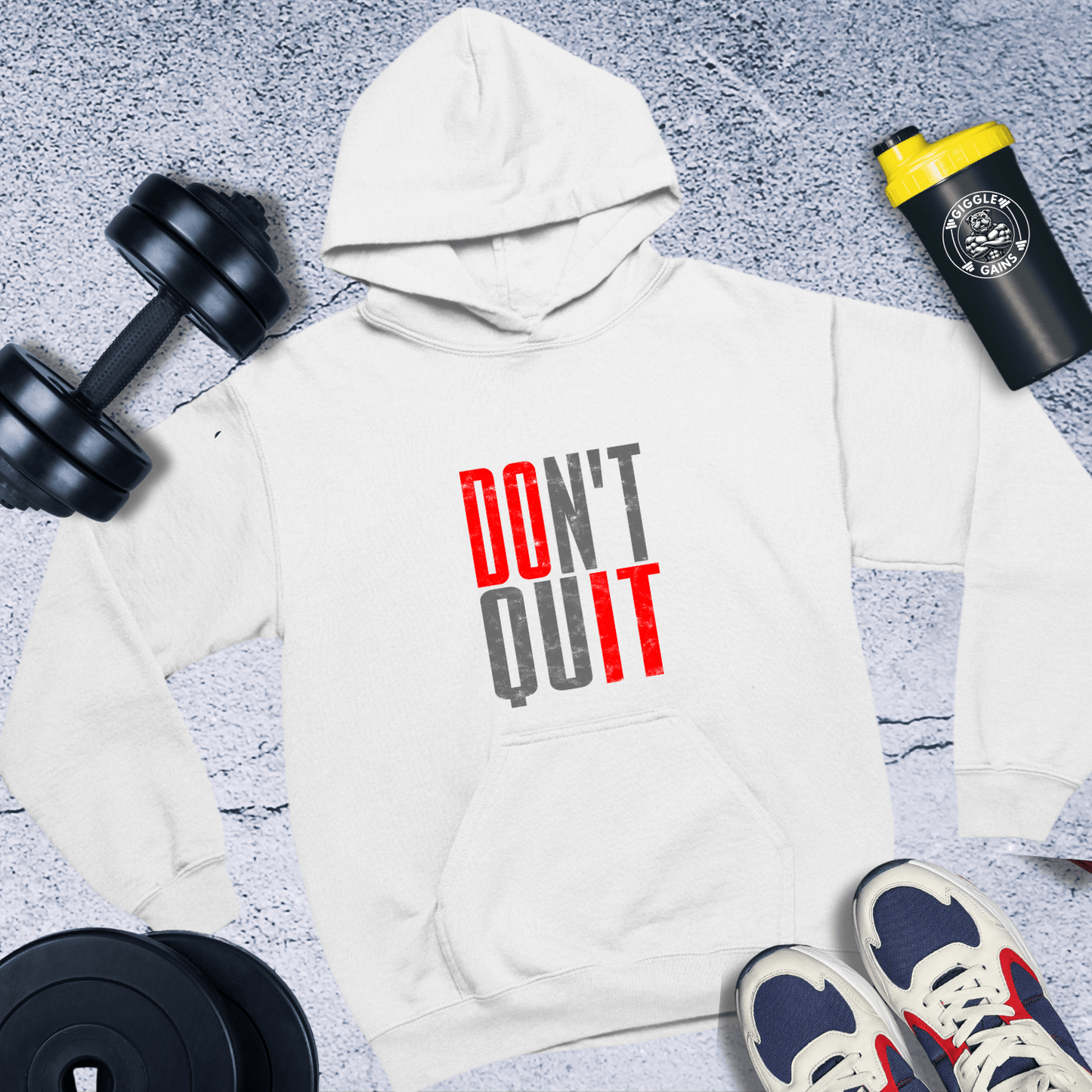 Hoodie White / S Do It Don't Quit Hoodie