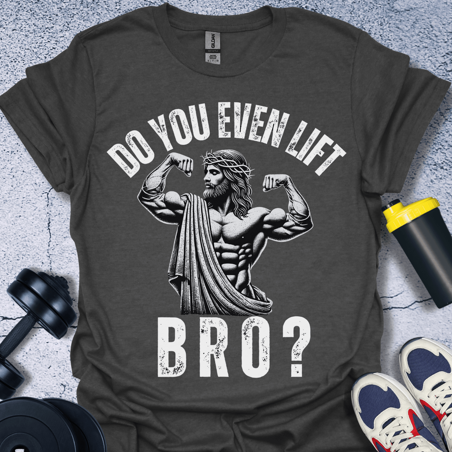 T-Shirt Dark Heather / S Do You Even Lift Bro? T-Shirt