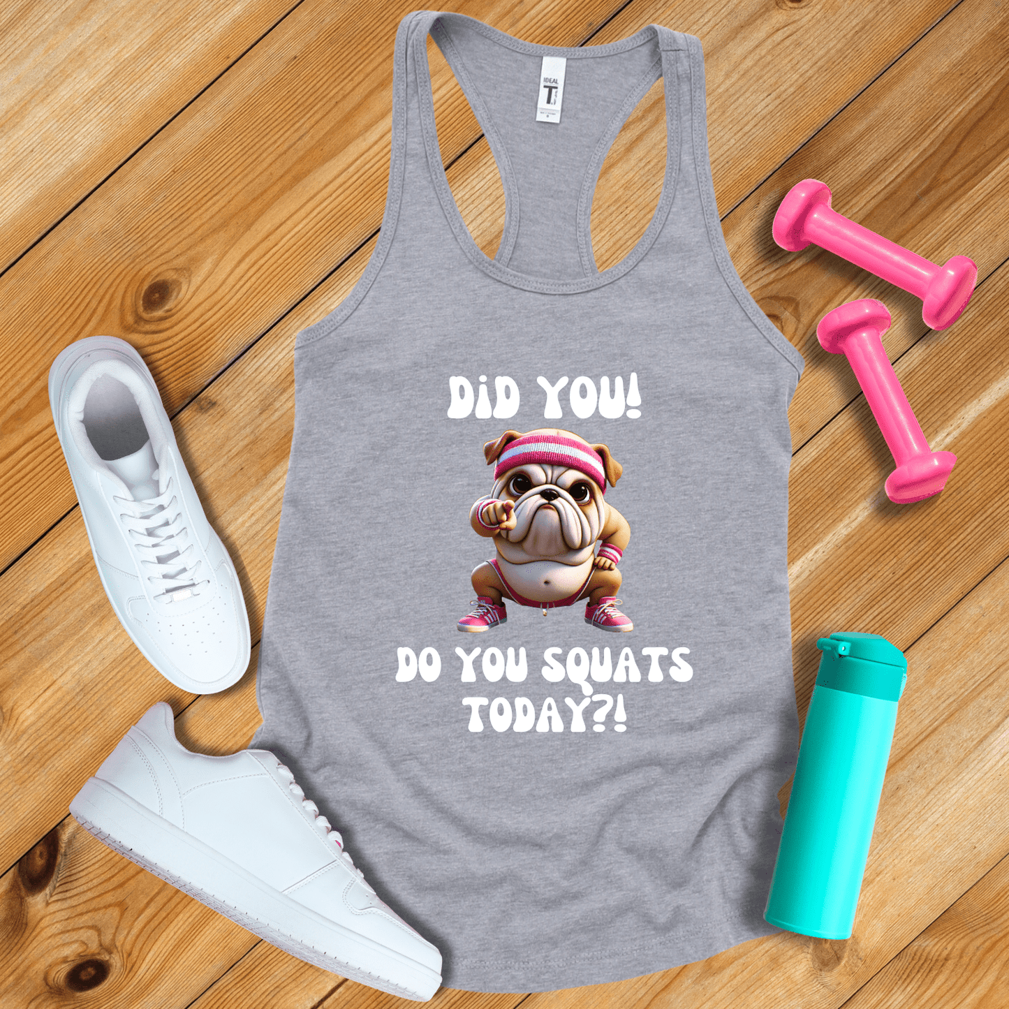 Tank Top Heather Grey / S Do You Squat Today?! Tank Top