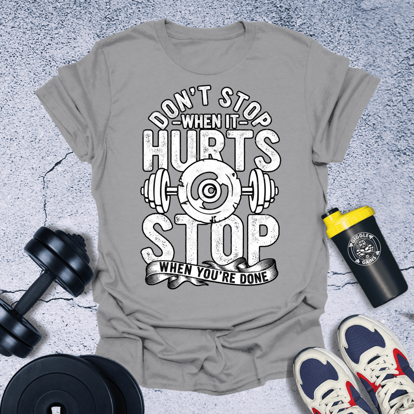 T-Shirt Sport Grey / S Don't Stop T-Shirt