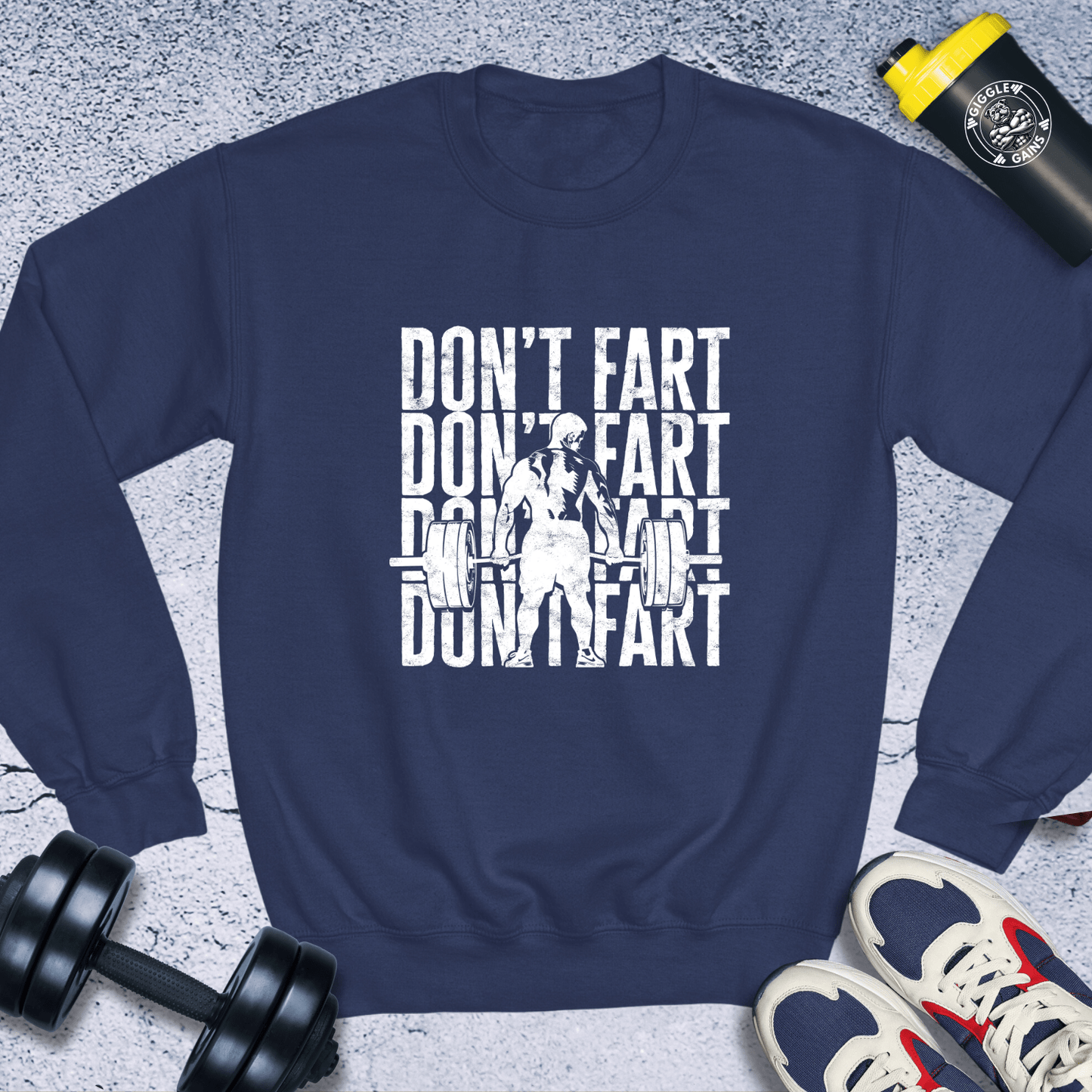 Sweatshirt Navy / S Dont Fart Crewneck