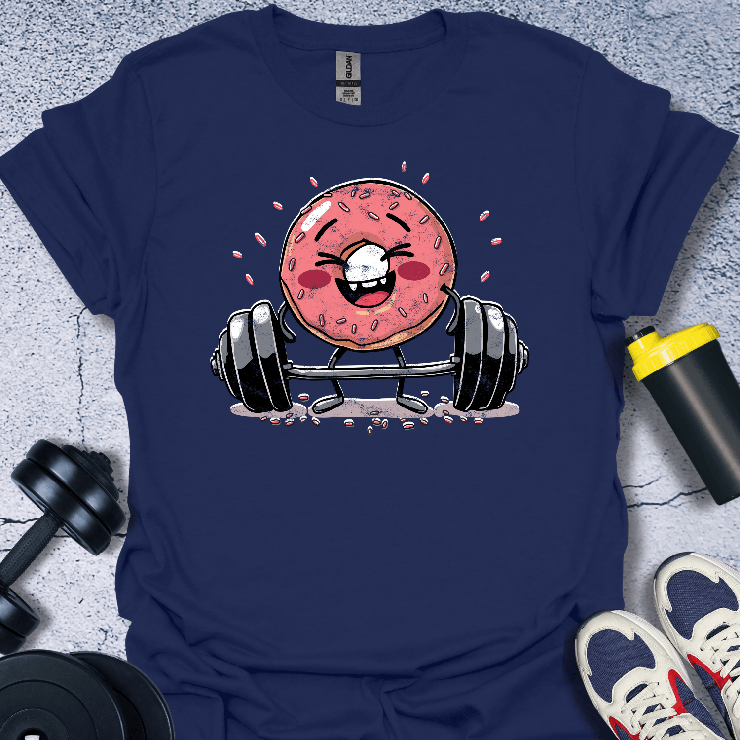 T-Shirt Navy / S Donut Weigtlifting T-Shirt