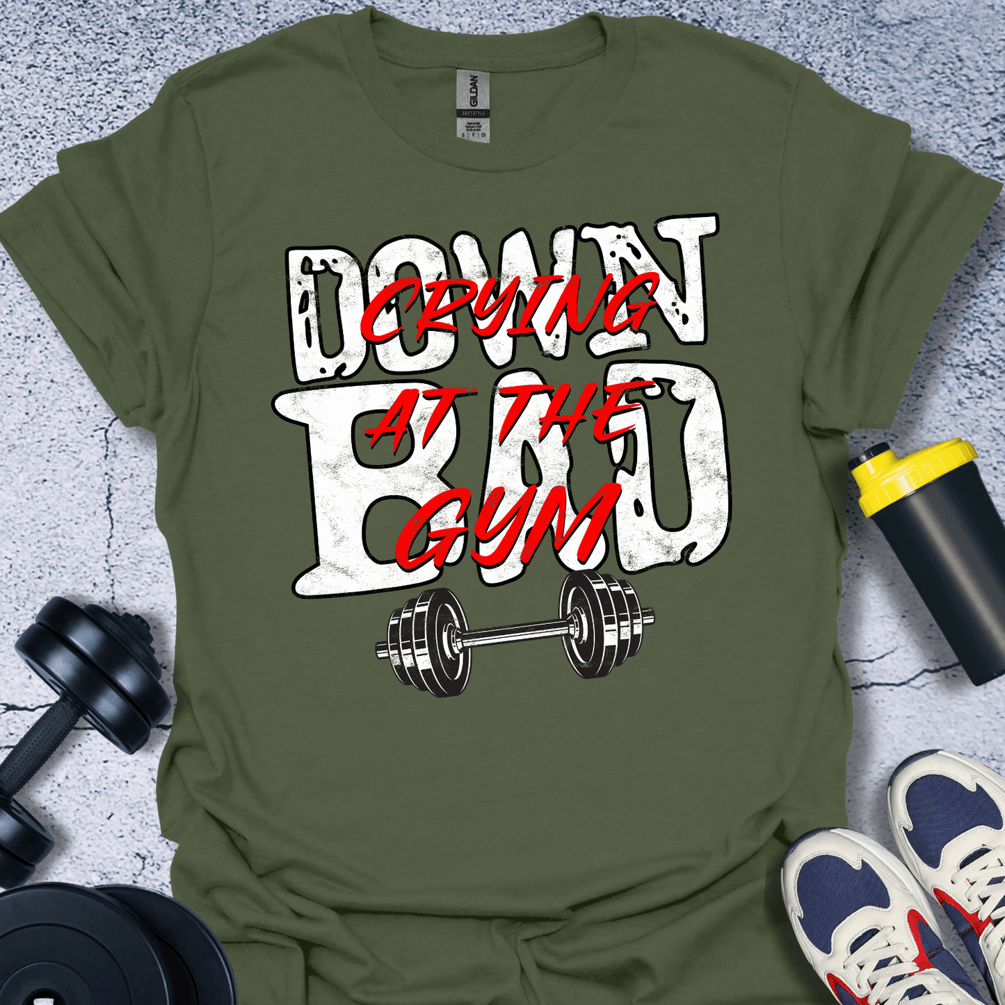 T-Shirt Military Green / S Down Bad T-Shirt