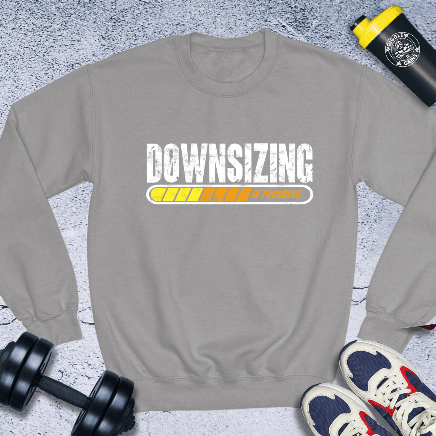 Sweatshirt Sport Grey / S Downsizing In Progress Crewneck