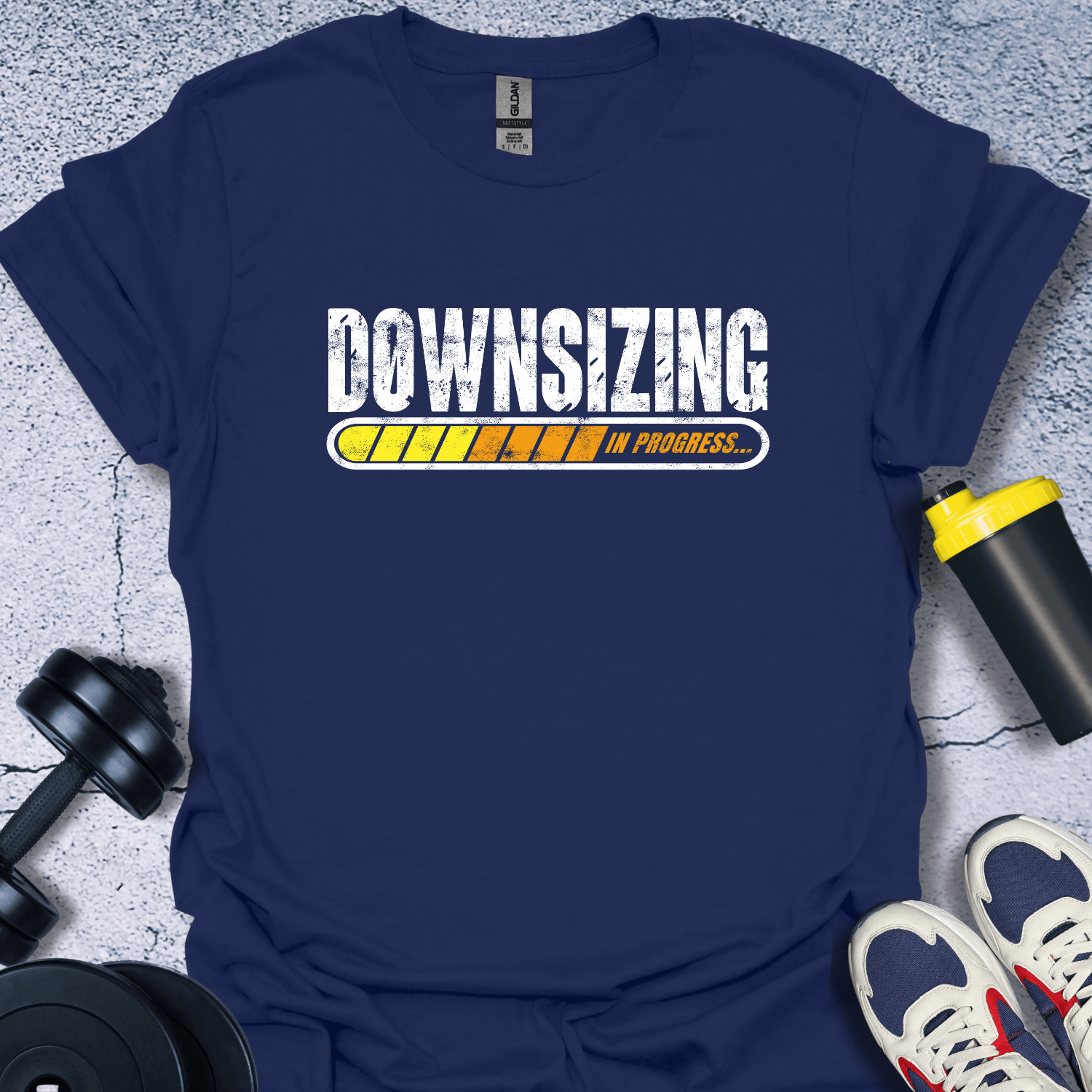 T-Shirt Navy / S Downsizing In Progress T-Shirt