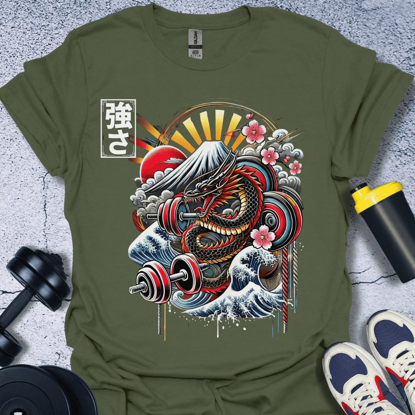 T-Shirt Military Green / S Dragon T-Shirt