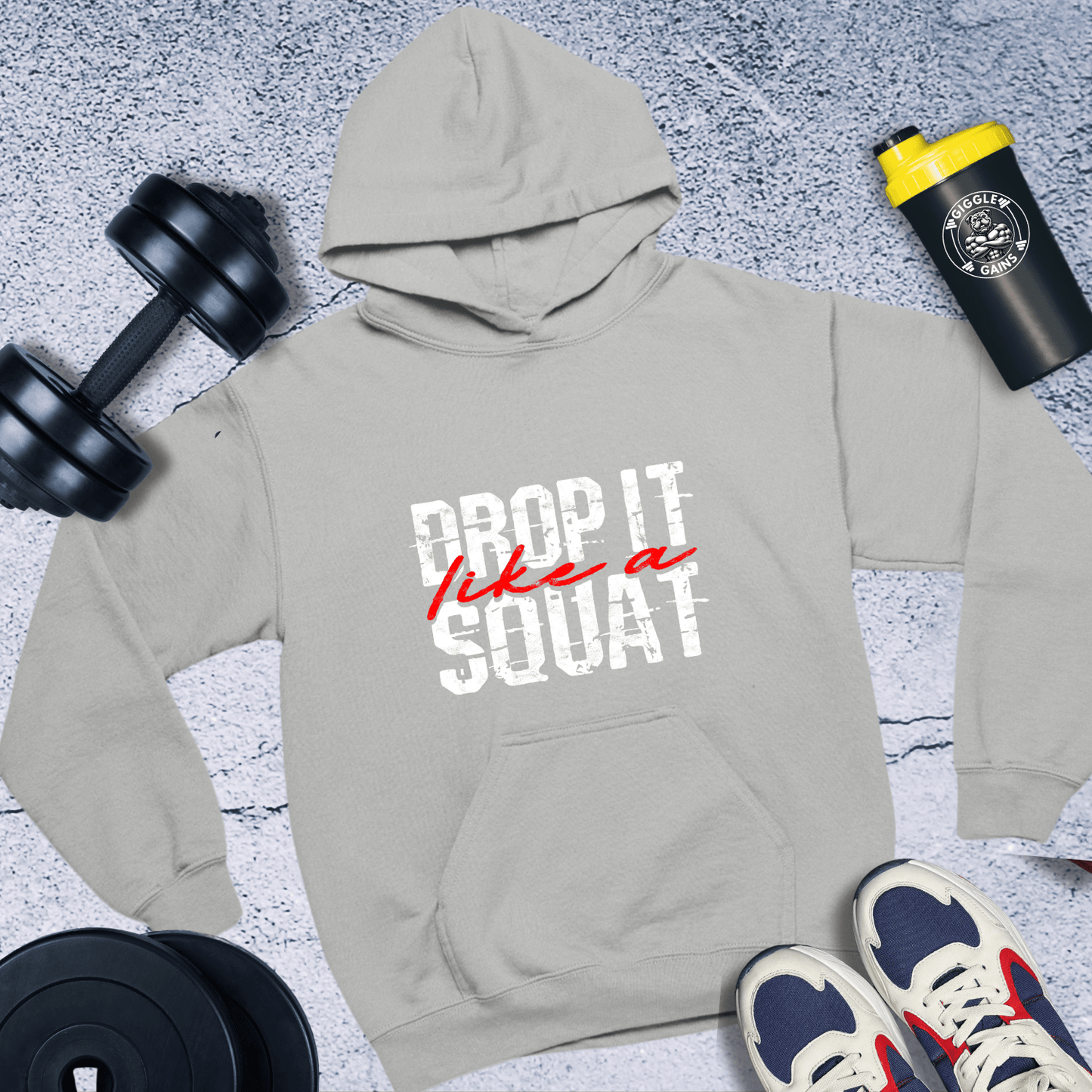 Hoodie Sport Grey / S Drop It like a Squat Hoodie