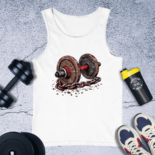 Tank Top White / XS Dumbbell With Chain Tank Top