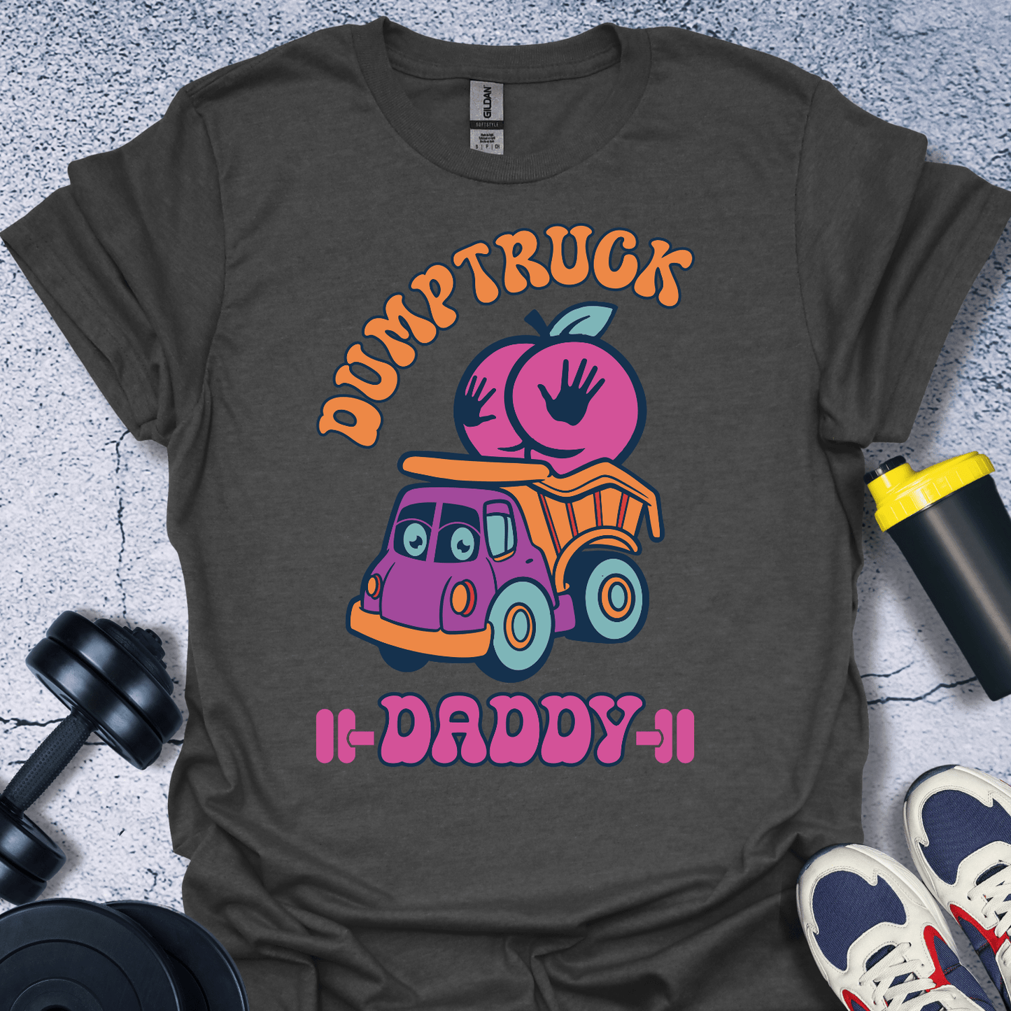 T-Shirt Dark Heather / S Dumbtruck Daddy T-Shirt