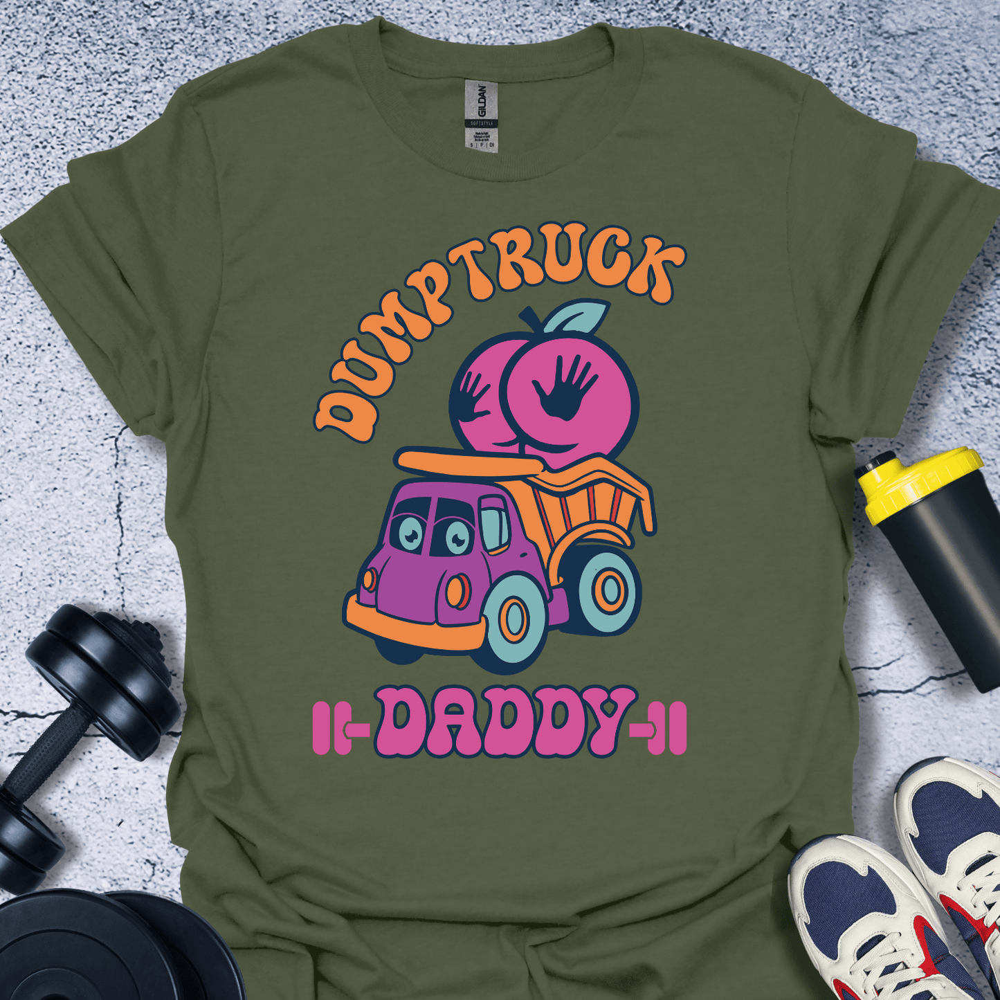 T-Shirt Military Green / S Dumbtruck Daddy T-Shirt