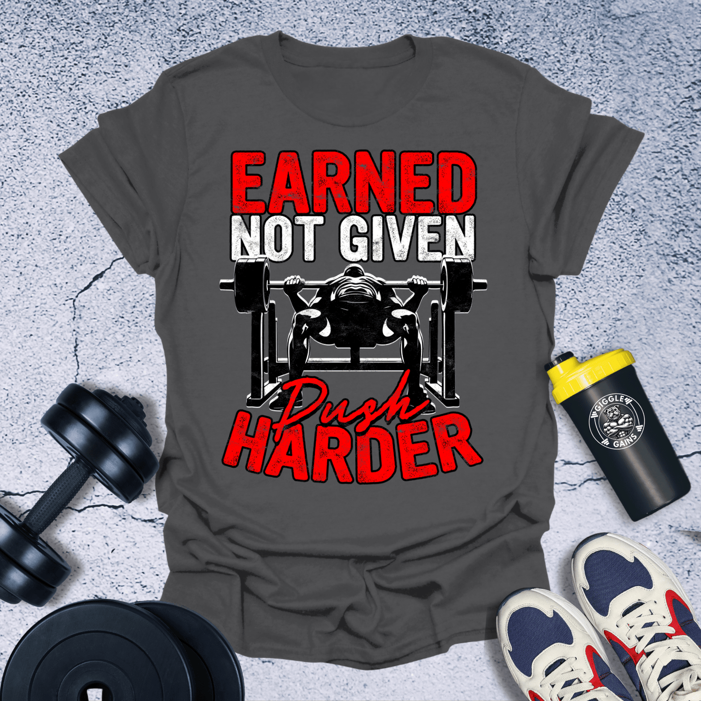 T-Shirt Charcoal / S Earned Not Given T-Shirt