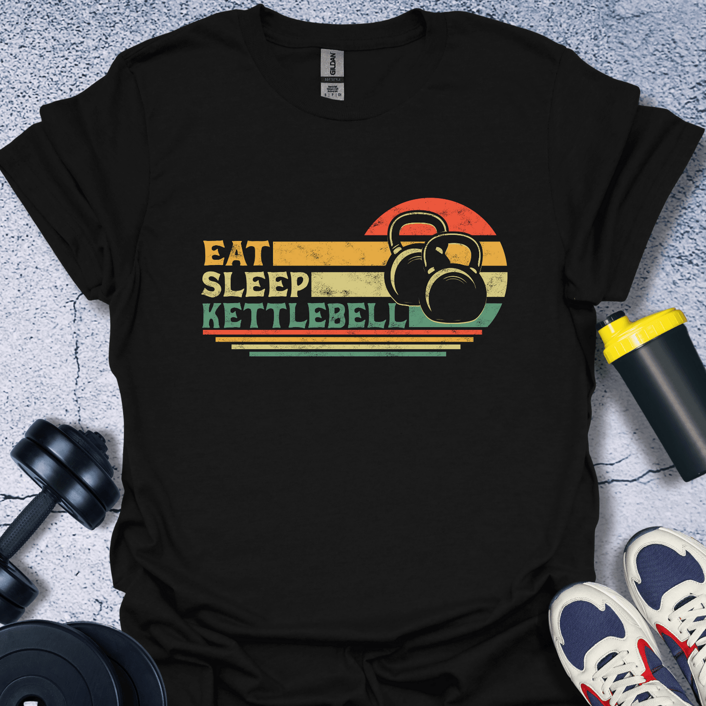 T-Shirt Black / S Eat Sleep Kettlebell T-Shirt