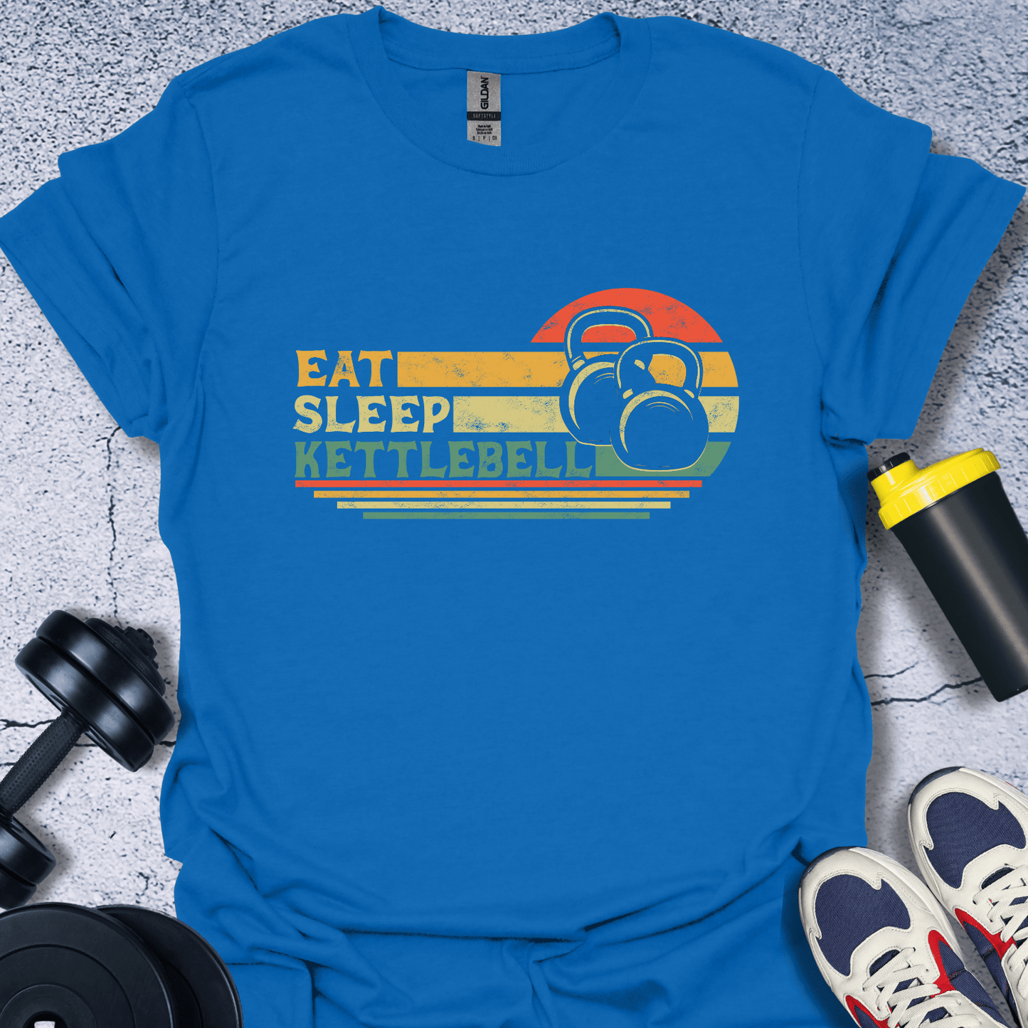 T-Shirt Royal / S Eat Sleep Kettlebell T-Shirt