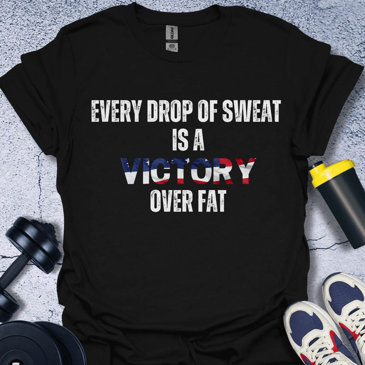 T-Shirt Black / S Every Drop Of Sweat Is A Victory Over Fat T-Shirt