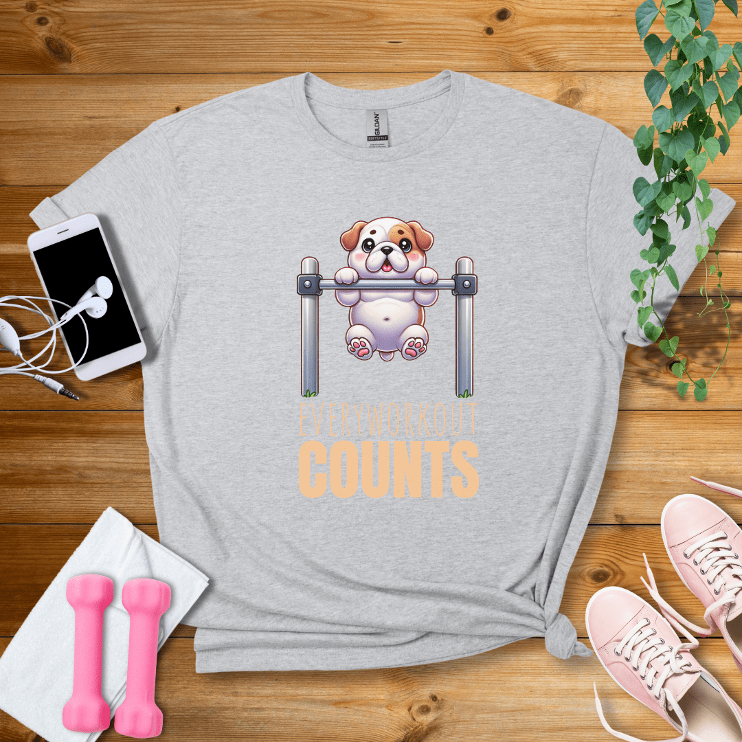 T-Shirt Sport Grey / S Every Workout Counts T-Shirt