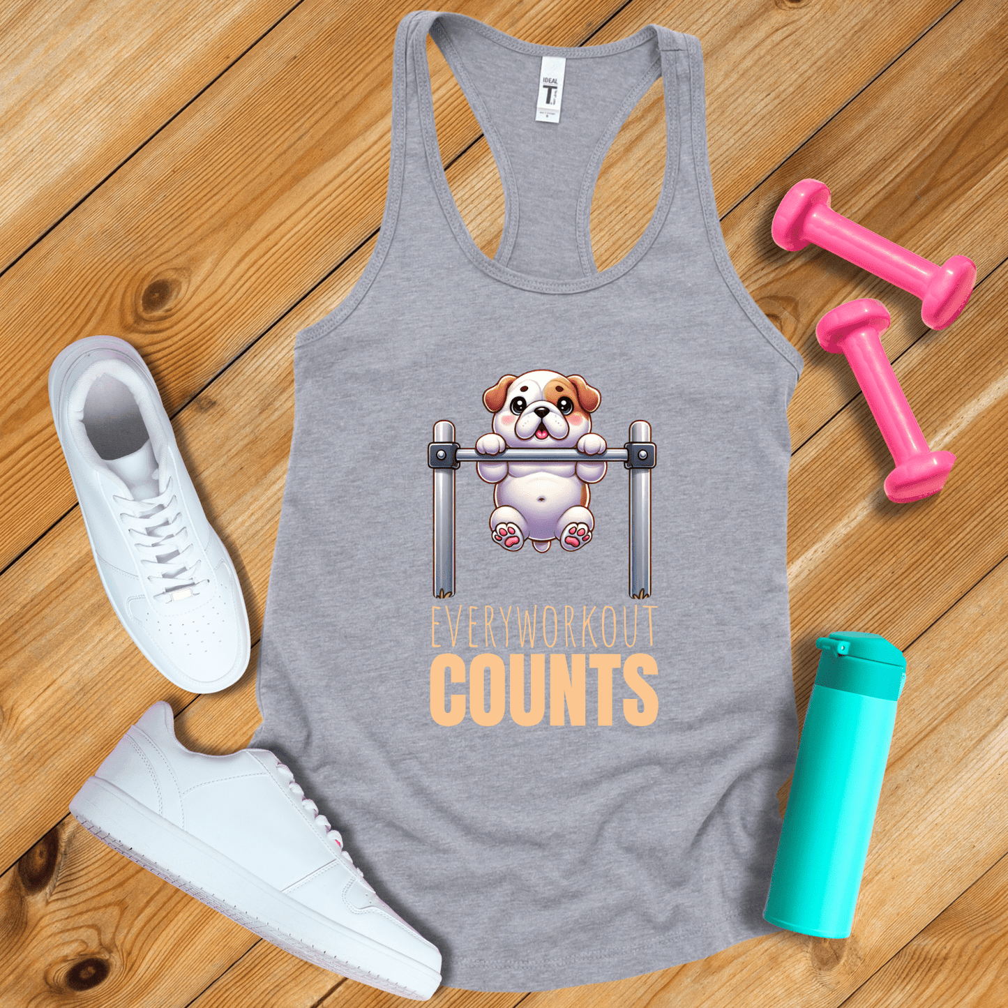 Tank Top Heather Grey / S Every Workout Counts Tank Top