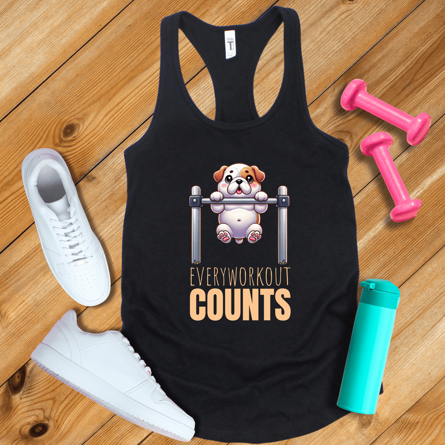 Tank Top Solid Black / XS Every Workout Counts Tank Top