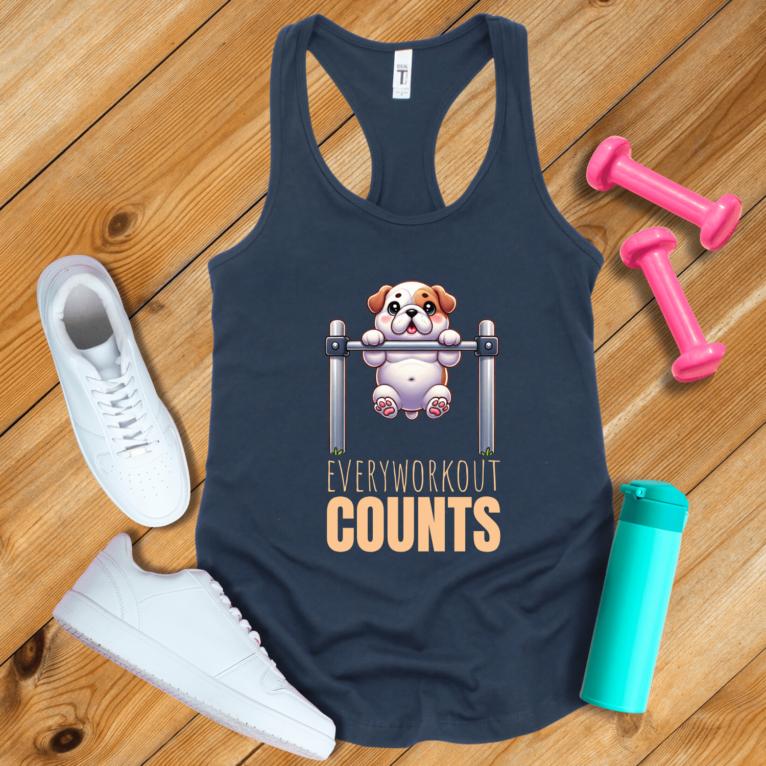 Tank Top Solid Midnight Navy / XS Every Workout Counts Tank Top