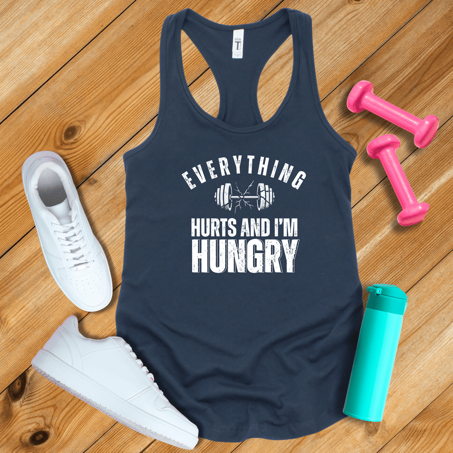 Tank Top Solid Midnight Navy / XS Everything Hurts And I'm Hungry Tank Top