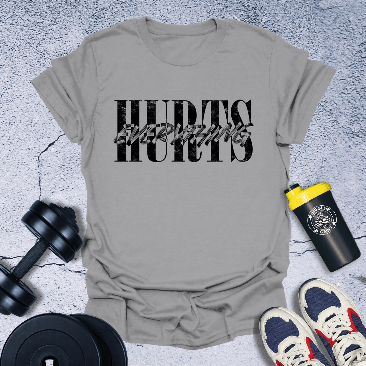 T-Shirt Sport Grey / S Everything Hurts T-Shirt