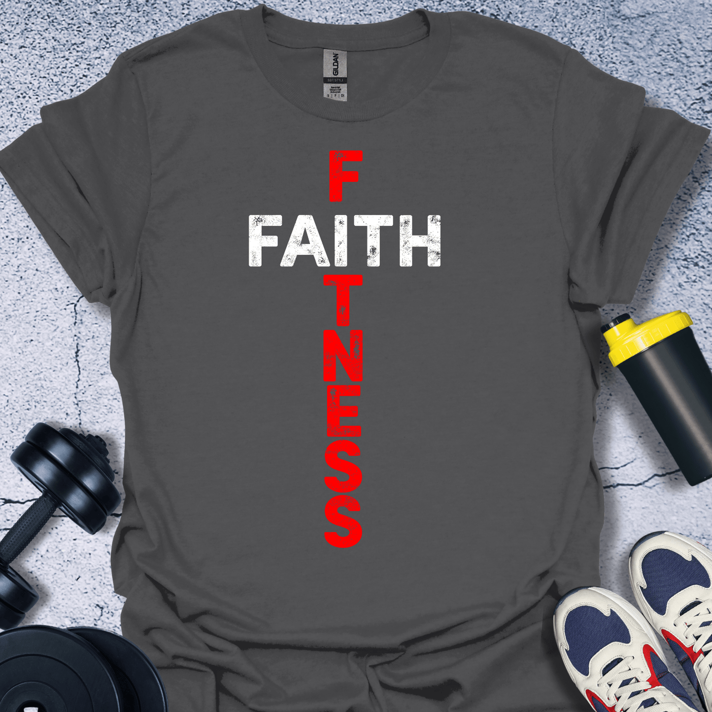 T-Shirt Charcoal / S Faith Fitness T-Shirt