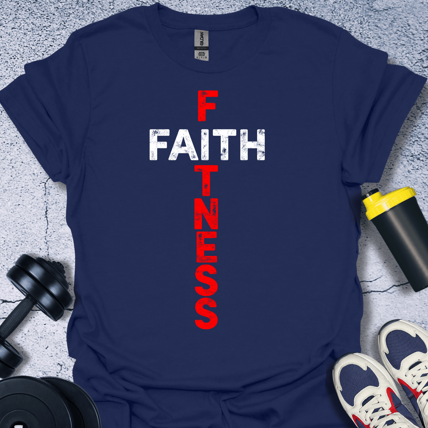 T-Shirt Navy / S Faith Fitness T-Shirt