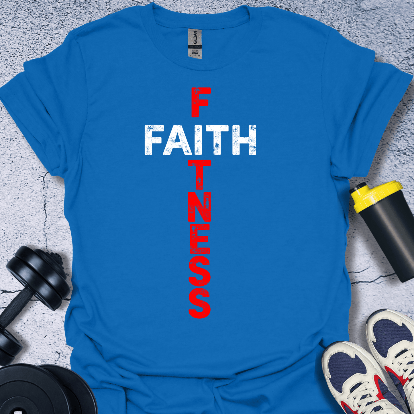 T-Shirt Royal / S Faith Fitness T-Shirt