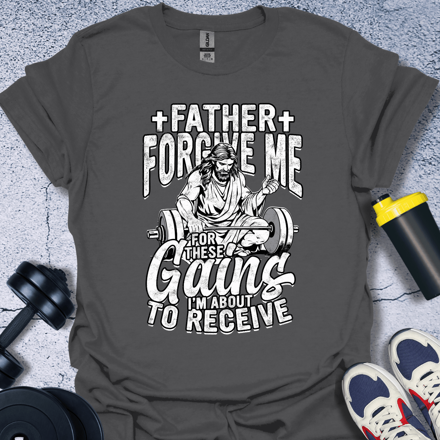 T-Shirt Charcoal / S Father Forgive Me T-Shirt