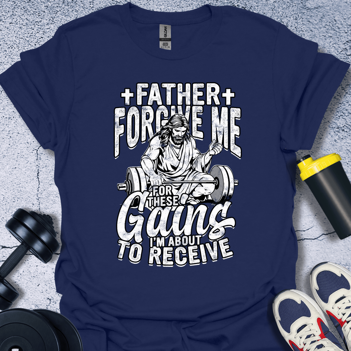 T-Shirt Navy / S Father Forgive Me T-Shirt