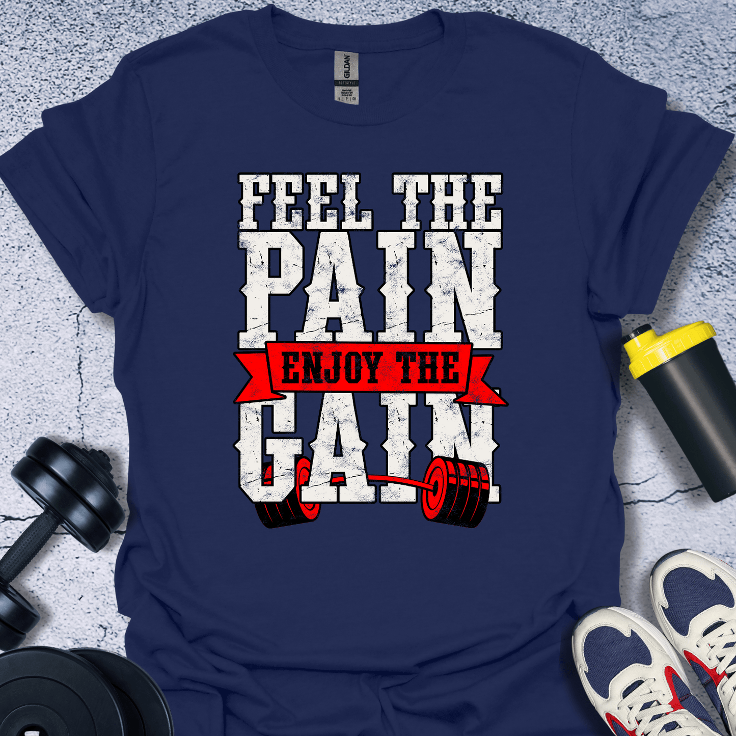 T-Shirt Navy / S Feel The Pain T-Shirt