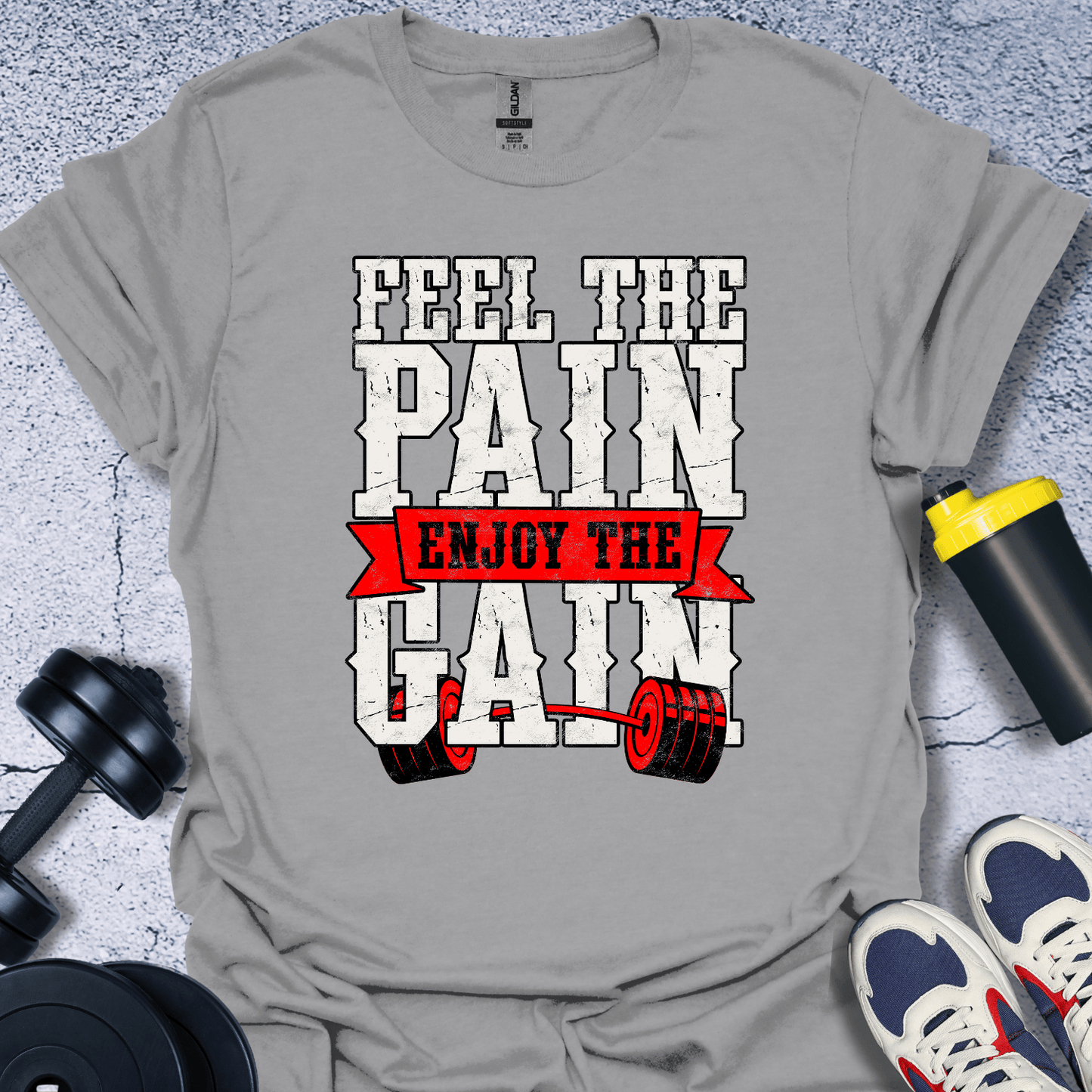 T-Shirt Sport Grey / S Feel The Pain T-Shirt