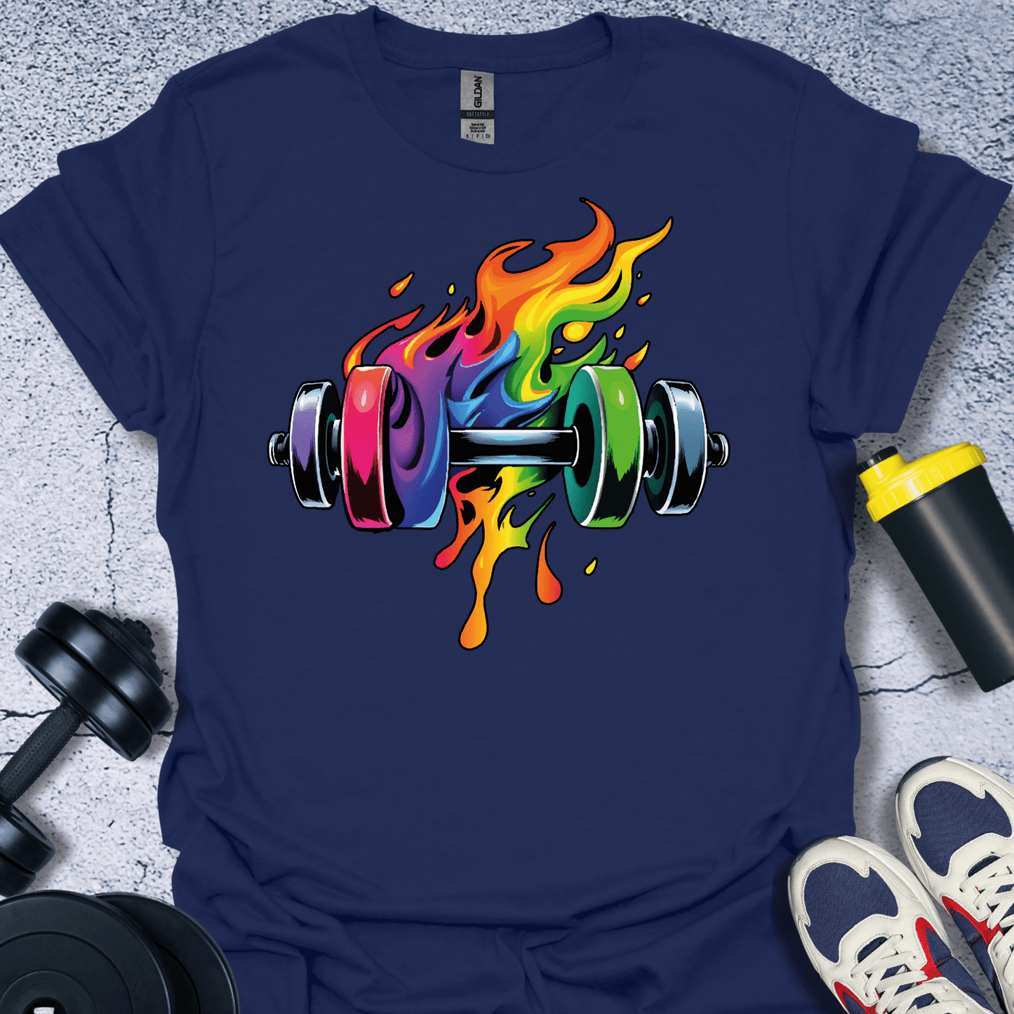 T-Shirt Navy / S Fiery Strength T-Shirt