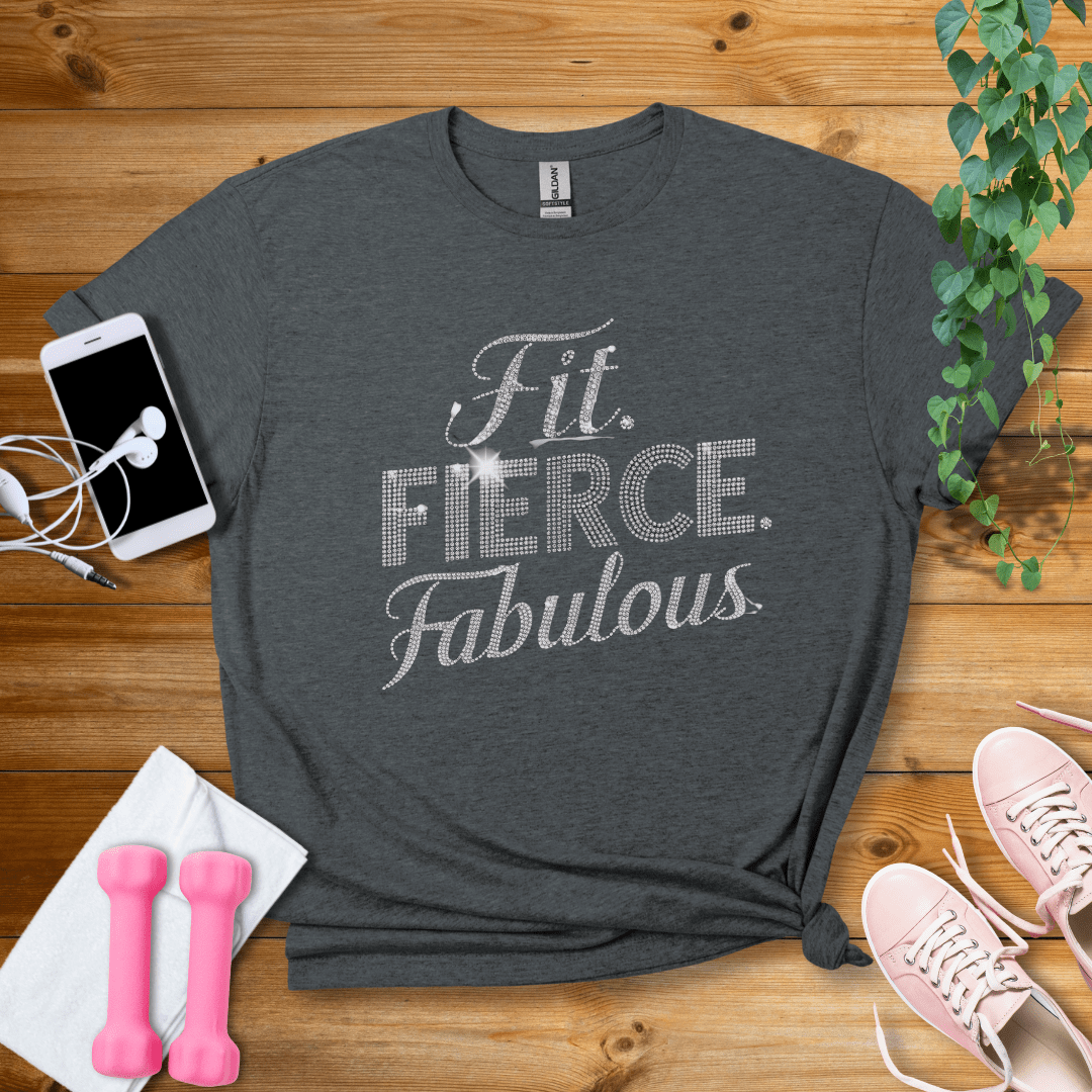 T-Shirt Dark Heather / S Fit Fierce Fabulous T-Shirt