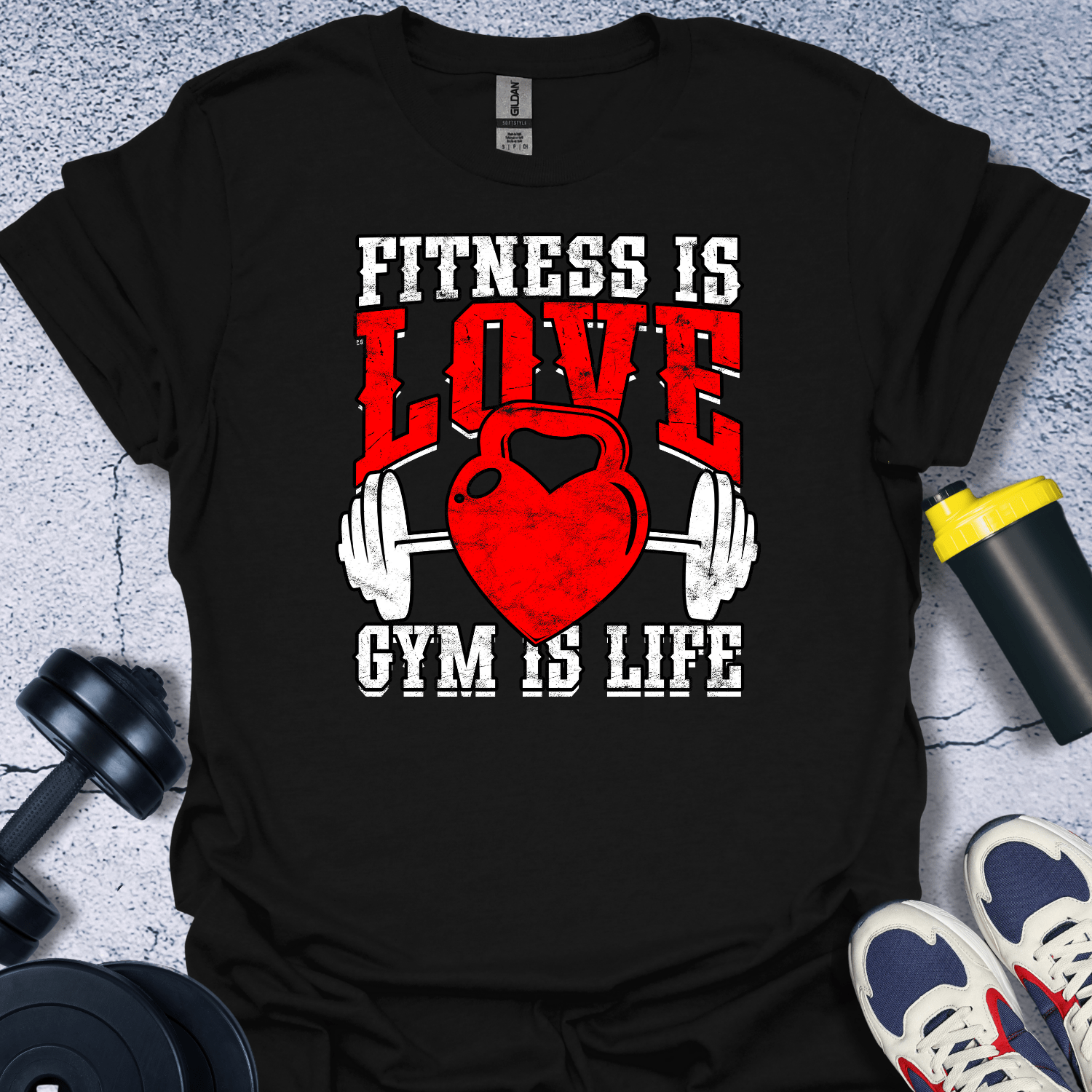 T-Shirt Black / S Fitness Is Love T-Shirt