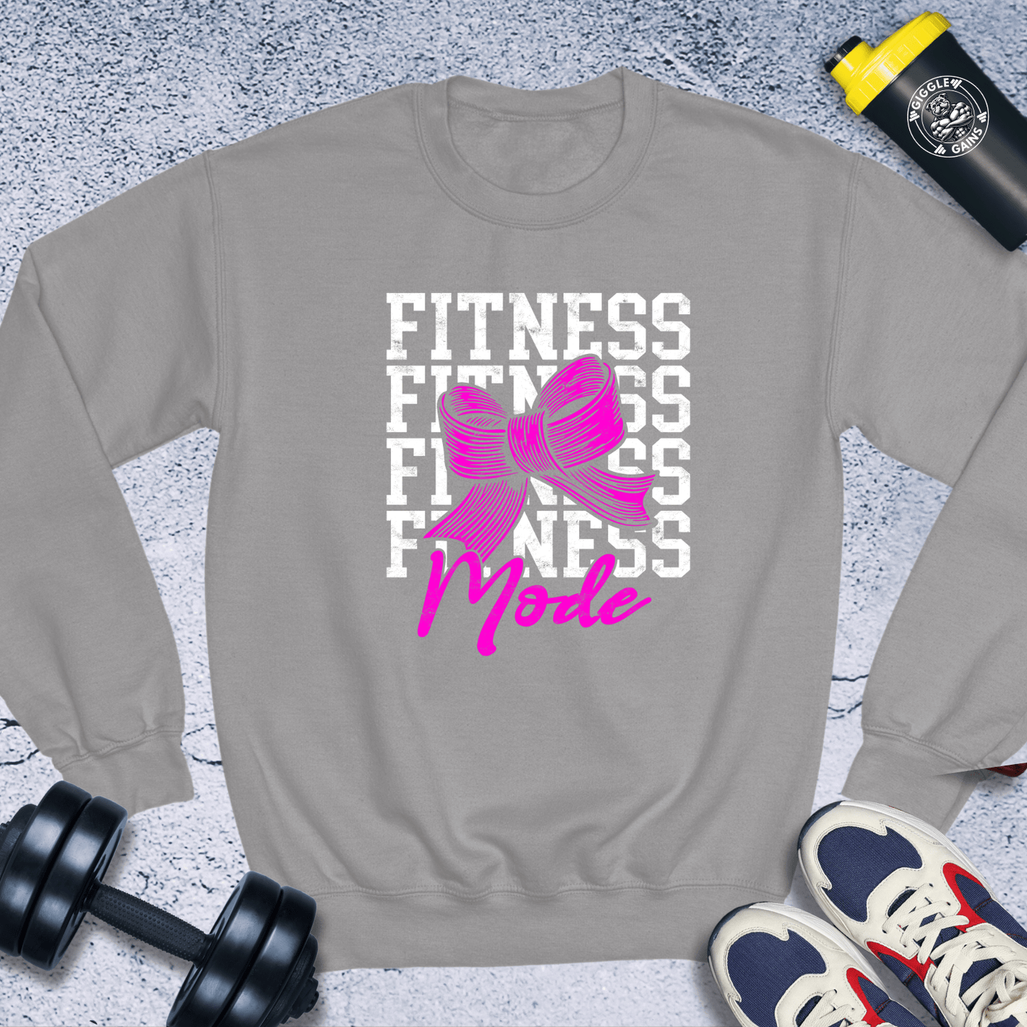 Sweatshirt Sport Grey / S Fitness Mode Crewneck