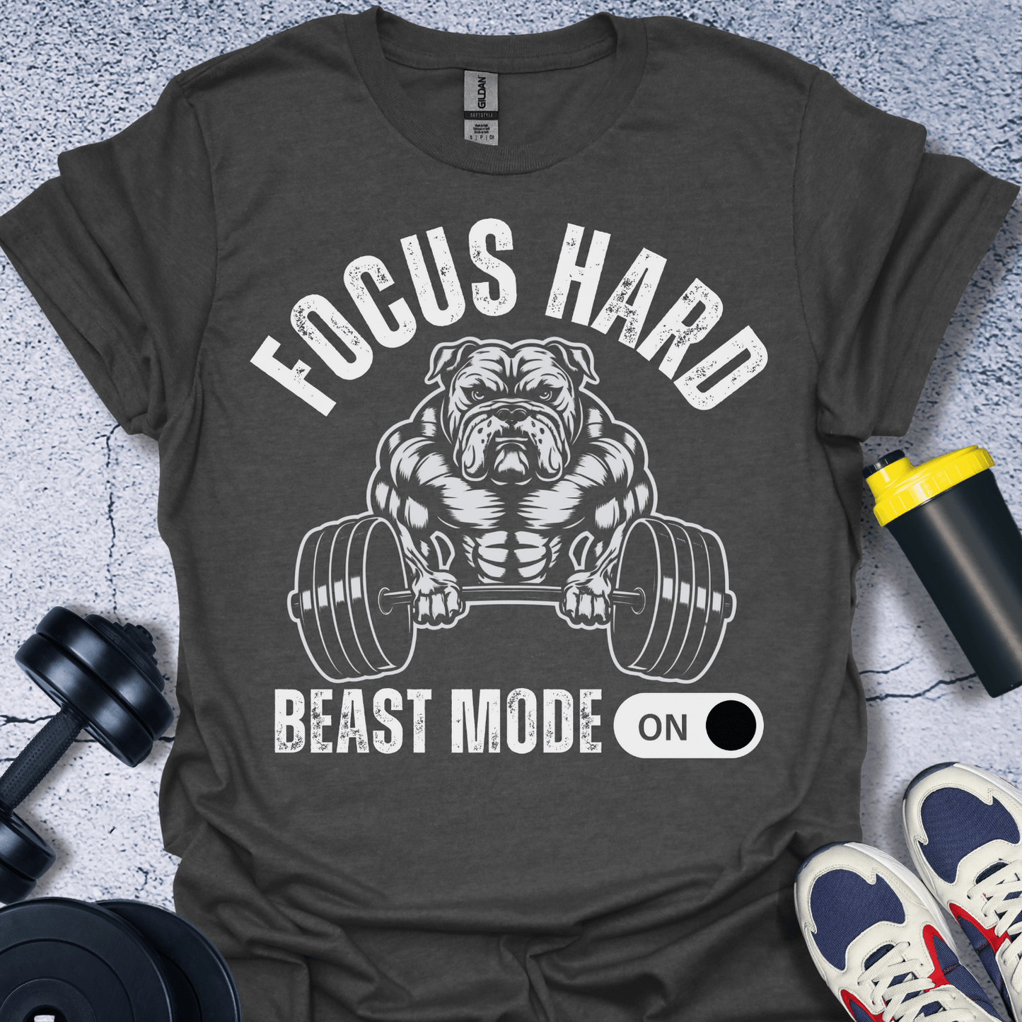 T-Shirt Dark Heather / S Focus Hard T-Shirt