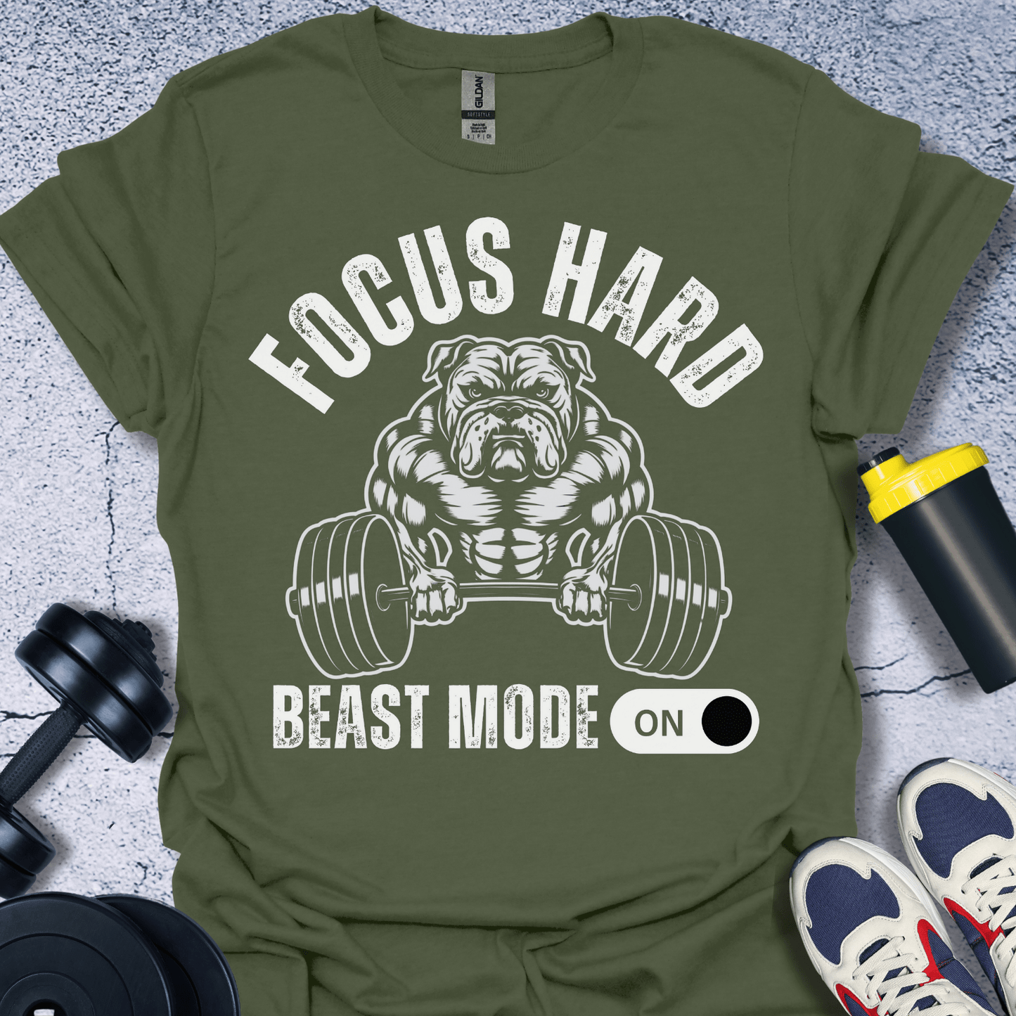 T-Shirt Military Green / S Focus Hard T-Shirt