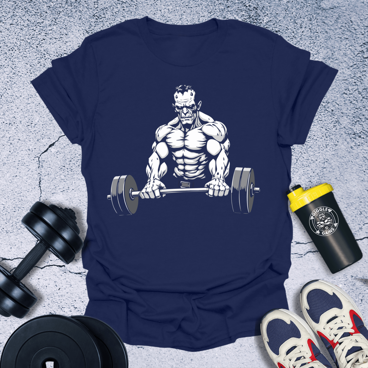 T-Shirt Navy / S Frankenstein Lifting T-Shirt