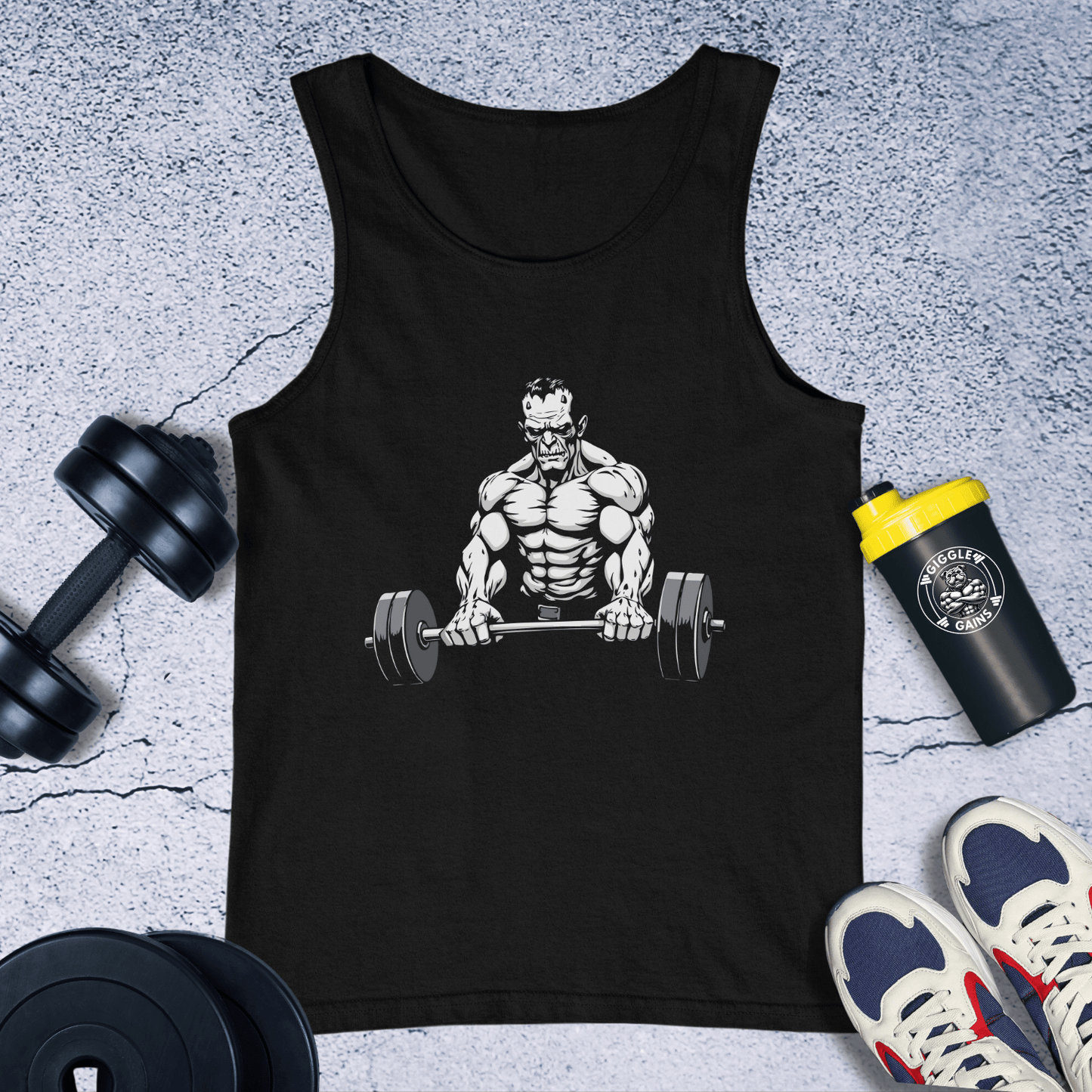 Tank Top Black / XS Frankenstein Lifting Tank Top