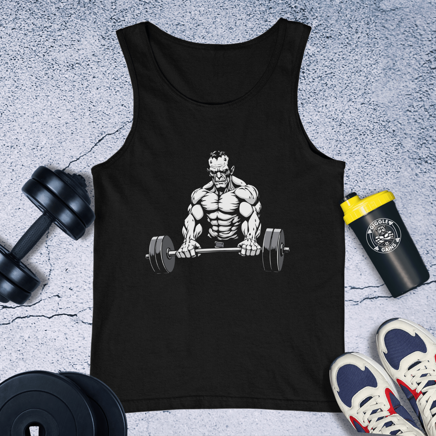 Tank Top Black / XS Frankenstein Lifting Tank Top