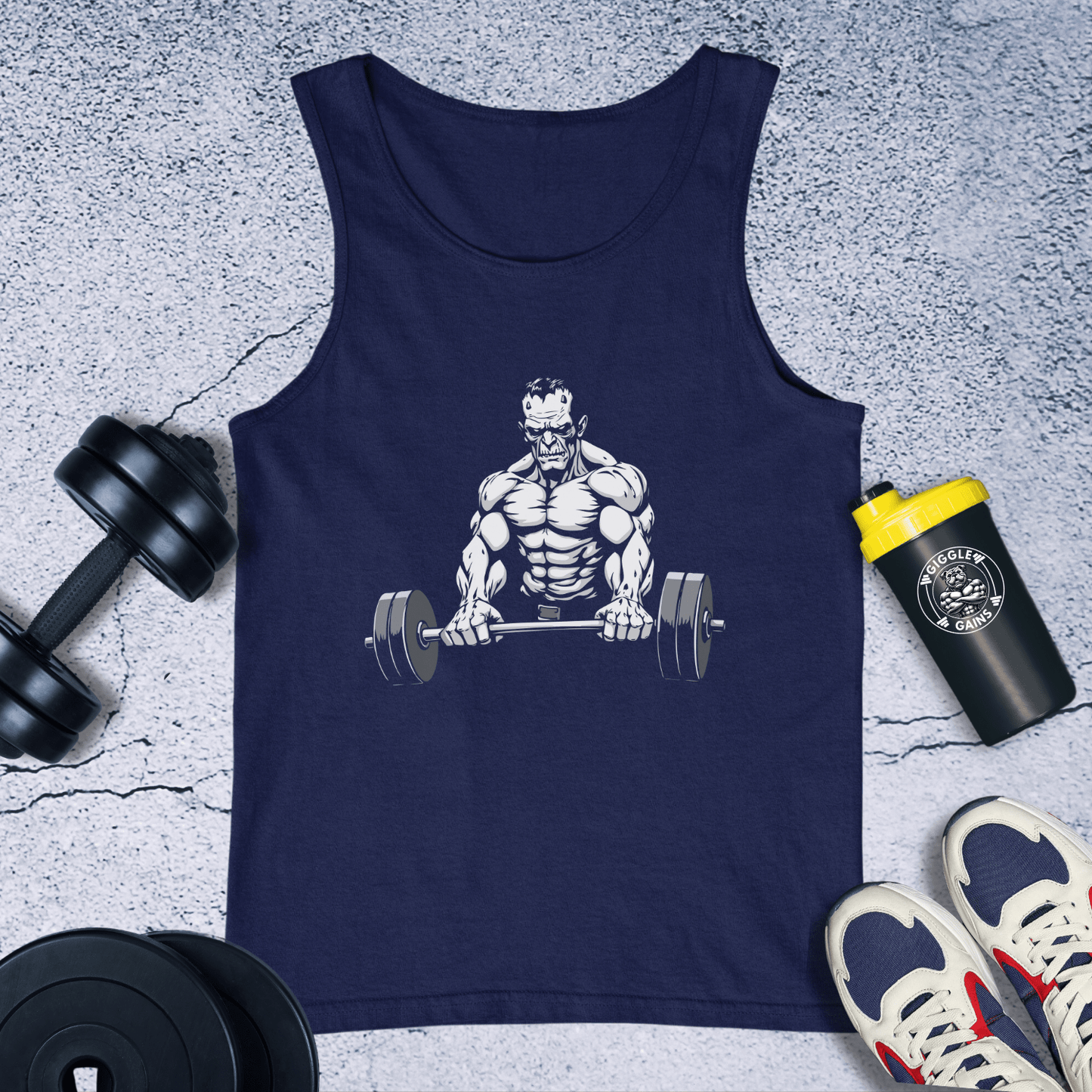 Tank Top Navy / XS Frankenstein Lifting Tank Top